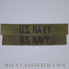 U.S.NAVY [サブデュード/ネームテープ/パッチ/1点物（2枚セット）]の画像
