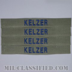 KELZER [サブデュード/ブルー刺繍/空軍ネームテープ/パッチ/1点物（4枚セット）]の画像