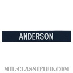 ANDERSON [カバーオール用/シルバー刺繍/海軍ネームテープ/生地テープパッチ]の画像