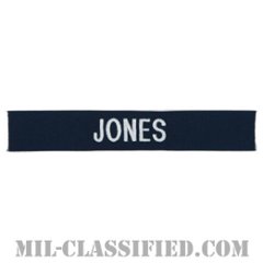 JONES [カバーオール用/シルバー刺繍/海軍ネームテープ/生地テープパッチ]の画像