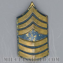 曹長（Master Sergeant (MSG)）[カラー/キャップ（ヘルメット）用階級章/1950s/バッジ/中古1点物]の画像