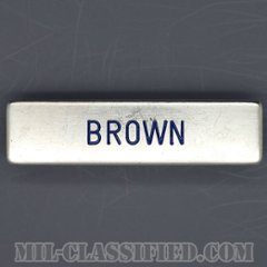 BROWN [アメリカ空軍用ネームプレート（名札）/中古1点物]の画像