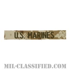 U.S.MARINES [MARPAT/デザート/海兵隊ネームテープ/生地テープパッチ]の画像