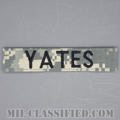 YATES [UCP（ACU）/ブラック刺繍/ネームテープ/ベルクロ付パッチ]の画像