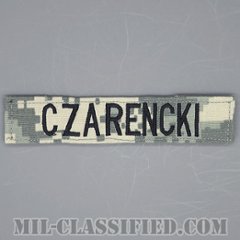 CZARENCKI [UCP（ACU）/ブラック刺繍/ネームテープ/ベルクロ付パッチ]の画像