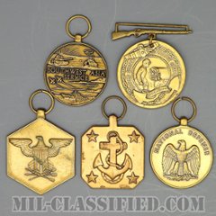 アメリカ軍メダル（勲章・Medal）5個セット [メダル部分のみ/中古1点物]の画像