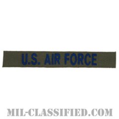 U.S.AIR FORCE [サブデュード/ブルー刺繍/空軍ネームテープ/パッチ]の画像