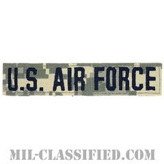 U.S.AIR FORCE [UCP（ACU）/ブルー刺繍/空軍ネームテープ/ベルクロ付パッチ]の画像
