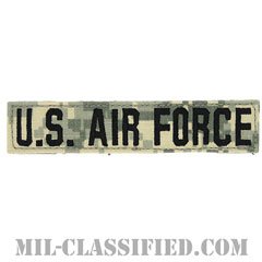 U.S.AIR FORCE [UCP（ACU）/ブラック刺繍/空軍ネームテープ/ベルクロ付パッチ]の画像