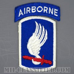 第173空挺旅団（173rd Airborne Brigade）[カラー/カットエッジ/パッチ/エアボーンタブ付/1点物]の画像