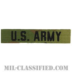 U.S.ARMY [OCP（7C）/ブラック刺繍/ネームテープ/ベルクロ付パッチ]の画像