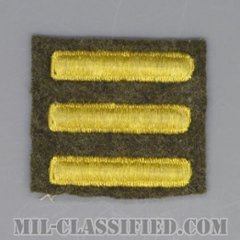 海外勤務(派遣)章 3連(勤続1年6ヶ月)（Overseas Service Bar）[ウール・フェルト生地/パッチ/中古1点物]の画像