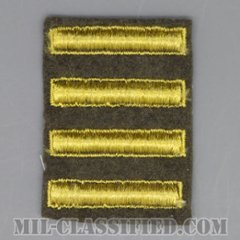 海外勤務(派遣)章 4連(勤続2年)（Overseas Service Bar）[ウール・フェルト生地/パッチ/中古1点物]の画像