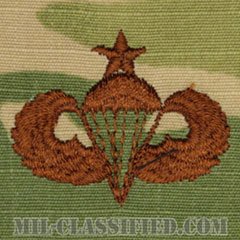 空挺章 (シニア)（Parachutist Badge, Senior, Senior）[OCP/ブラウン刺繍/パッチ]の画像
