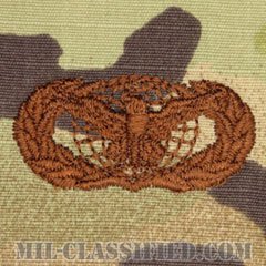 部隊防護章 (ベーシック)（Force Protection Badge, Basic）[OCP/ブラウン刺繍/パッチ]の画像