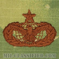 部隊防護章 (シニア)（Force Protection Badge, Senior）[OCP/ブラウン刺繍/パッチ]の画像