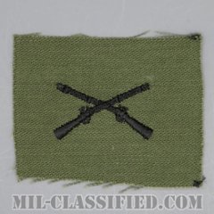歩兵科章（Infantry Branch Insignia）[サブデュード/兵科章/1960s/コットン100％/パッチ/1点物]の画像