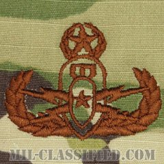 爆破物処理章 (マスター) （Explosive Ordnance Disposal (EOD), Badge, Master）[OCP/ブラウン刺繍/パッチ]の画像