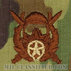 特殊作戦潜水責任者章（Diver Badge, Special Operations Diving Supervisor）[OCP/ブラウン刺繍/パッチ]の画像