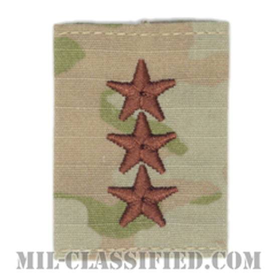 中将（Lieutenant General (LTG)）[OCP（3C）/ゴアテックスパーカー用スライドオン空軍階級章]画像