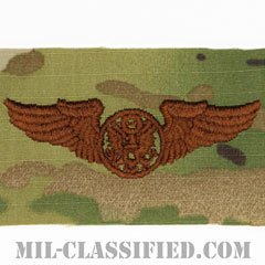 航空機搭乗員章 (下士官用エアクルー)（Air Force Enlisted Aircrew Badge）[OCP/ブラウン刺繍/パッチ]の画像