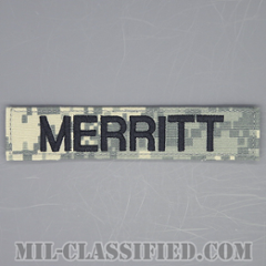 MERRITT [UCP（ACU）/ブラック刺繍/ネームテープ/ベルクロ付パッチ]の画像