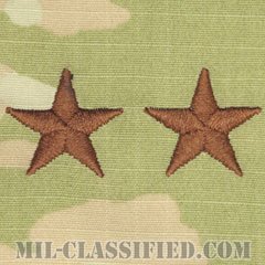 少将（Major General (MG)）[OCP（3C）/空軍階級章/キャップ用レギュラーサイズ/縫い付けパッチ]の画像