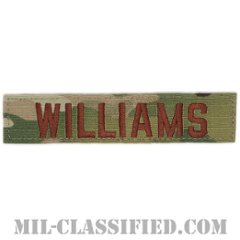 WILLIAMS [OCP（7C）/ブラウン刺繍/空軍ネームテープ/ベルクロ付パッチ]の画像