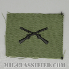 歩兵科章（Infantry Branch Insignia）[サブデュード/兵科章/1960s/コットン100％/パッチ/1点物]の画像