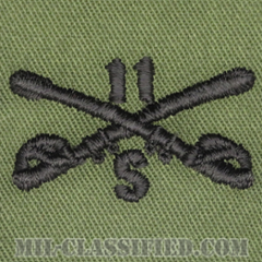 第11機甲騎兵連隊 連隊支援大隊 騎兵科章（Regimental Support Squadron, 11th Armored Cavalry）[サブデュード/兵科章/パッチ/ペア（2枚1組）]の画像