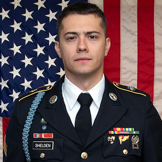 陸軍山岳戦学校修了章 (ラムズヘッドデバイス)（Ram's Head Device, Army Mountain Warfare School (AMWS)）[カラー/燻し銀/バッジ]画像