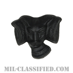 陸軍山岳戦学校修了章 (ラムズヘッドデバイス)（Ram's Head Device, Army Mountain Warfare School (AMWS)）[サブデュード（ブラックメタル）/バッジ]の画像