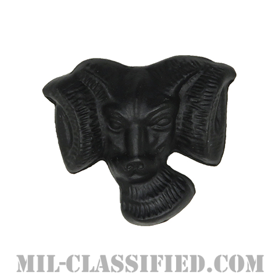 陸軍山岳戦学校修了章 (ラムズヘッドデバイス)（Ram's Head Device, Army Mountain Warfare School (AMWS)）[サブデュード（ブラックメタル）/バッジ]画像