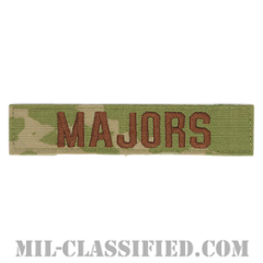 MAJORS [OCP（3C）/ブラウン刺繍/空軍ネームテープ/ベルクロ付パッチ]の画像