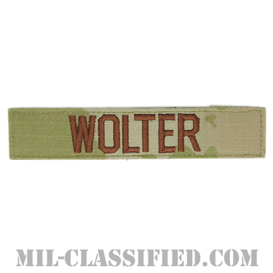 WOLTER [OCP（3C）/ブラウン刺繍/空軍ネームテープ/ベルクロ付パッチ]画像