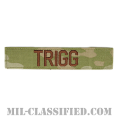 TRIGG [OCP（3C）/ブラウン刺繍/空軍ネームテープ/ベルクロ付パッチ]の画像