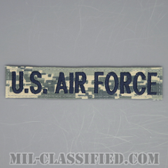 U.S.AIR FORCE [ABU（リップストップ）/ブルー刺繍/空軍ネームテープ/ベルクロ付パッチ]の画像