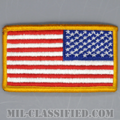 星条旗 カラー（リバース）（USA Flag (Reversed)）[メロウエッジ/ベルクロ付パッチ/中古1点物]の画像