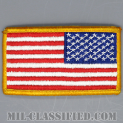 星条旗 カラー（リバース）（USA Flag (Reversed)）[メロウエッジ/ベルクロ付パッチ/中古1点物]の画像