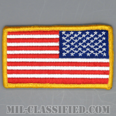 星条旗 カラー（リバース）（USA Flag (Reversed)）[メロウエッジ/ベルクロ付パッチ/中古1点物]の画像