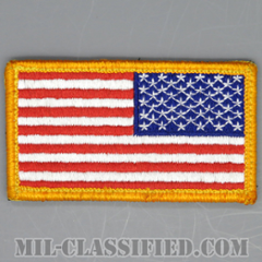 星条旗 カラー（リバース）（USA Flag (Reversed)）[メロウエッジ/ベルクロ付パッチ/中古1点物]の画像