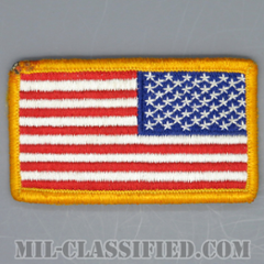 星条旗 カラー（リバース）（USA Flag (Reversed)）[メロウエッジ/ベルクロ付パッチ/中古1点物]の画像