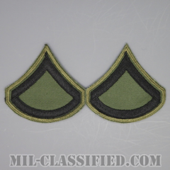 上等兵（Private First Class (PFC)）[サブデュード（カーキ縁）/カットエッジ/階級章（1968-）/パッチ/ペア（2枚1組）]の画像