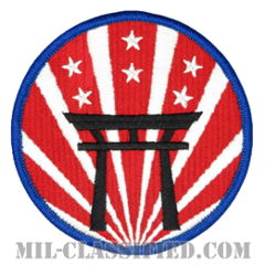 在日米軍（U.S. Forces Japan Army Element (USFJ)）[カラー/メロウエッジ/ベルクロ付パッチ]の画像