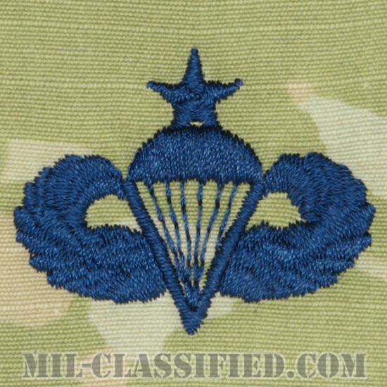 空挺章 (シニア)（Parachutist Badge, Senior）[OCP/宇宙軍ブルー刺繍/パッチ]画像