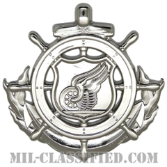 陸軍船舶要員章 (シニア)（Army Mariner Badge, Senior）[カラー/鏡面仕上げ/バッジ]の画像