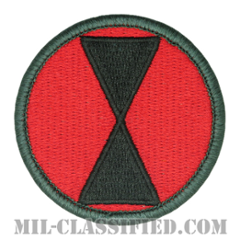第7歩兵師団（7th Infantry Division）[カラー/メロウエッジ/ベルクロ付パッチ]の画像