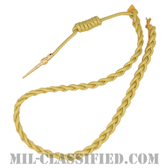 米陸軍 サービス・エギュレット (補佐官用)（U.S. Army Service Aiguillette, Synthetic Gold）[エギュレット・ショルダーコード（飾緒）]画像