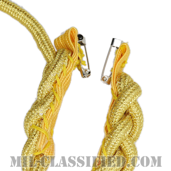 米陸軍 サービス・エギュレット (補佐官用)（U.S. Army Service Aiguillette, Synthetic Gold）[エギュレット・ショルダーコード（飾緒）]画像