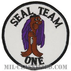 ネイビー・シールズ・チーム1（SEAL TEAM ONE）[カラー/メロウエッジ/パッチ/レプリカ]の画像
